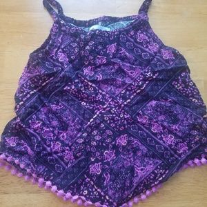 Purple girls tank top